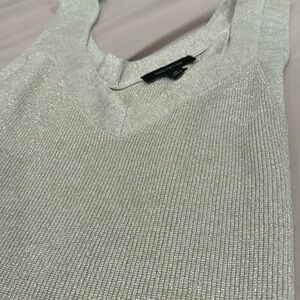 Ann Taylor metallic shimmer knit tank top in size XS